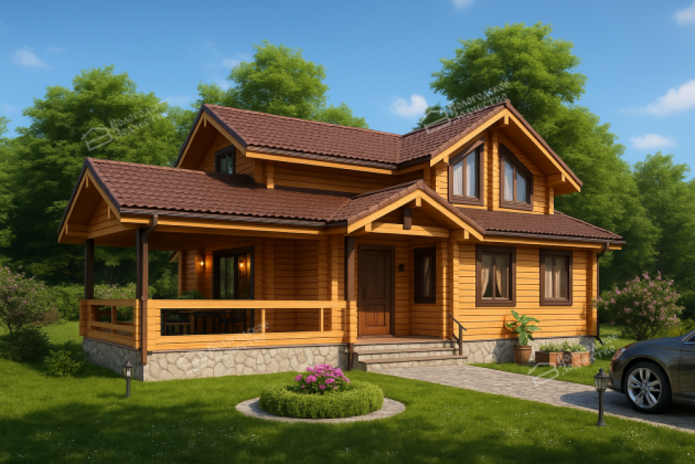 Дом из клееного бруса VZ-332 